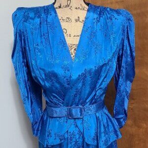 Vtg Retro-Look Dress; The look of the 40s, but made in the mid 80s!!